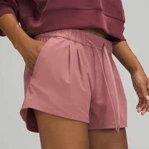 Lululemon Pink Stroll At Sundown Short 3”